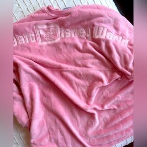 Disney spirit jersey fuzzy pink XL